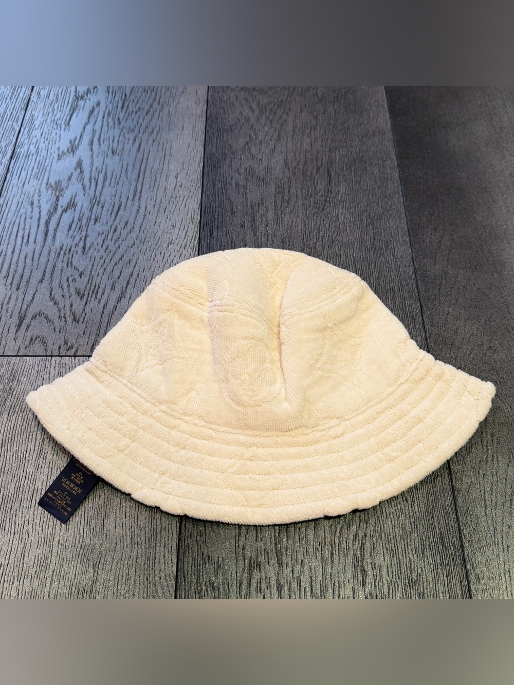 Louis Vuitton Cream Terry Bucket Hat